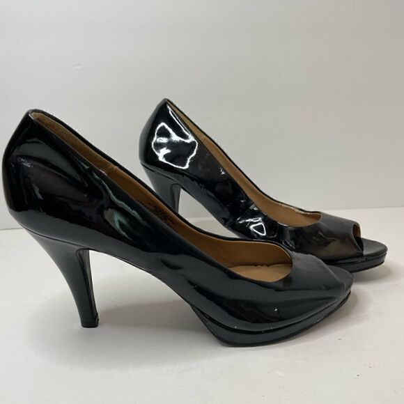 Merona| 8Medium| Patent leather | peep toe| Basic Pump - Picture 3 of 11